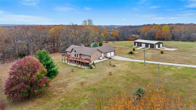 15262 Shipe Rd, Gravette, AR 72736 - aerial view of property and surrounding area featuring a heavily wooded area