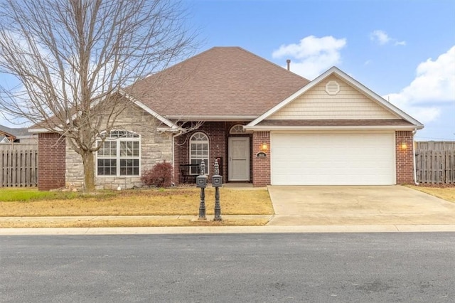 ranch-style house with a garage