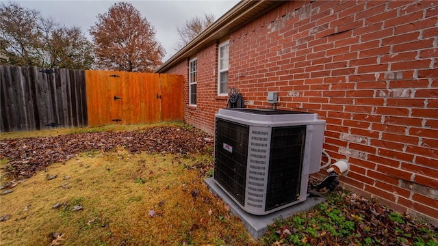 exterior details featuring central AC unit