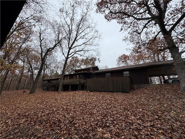 view of rear view of property