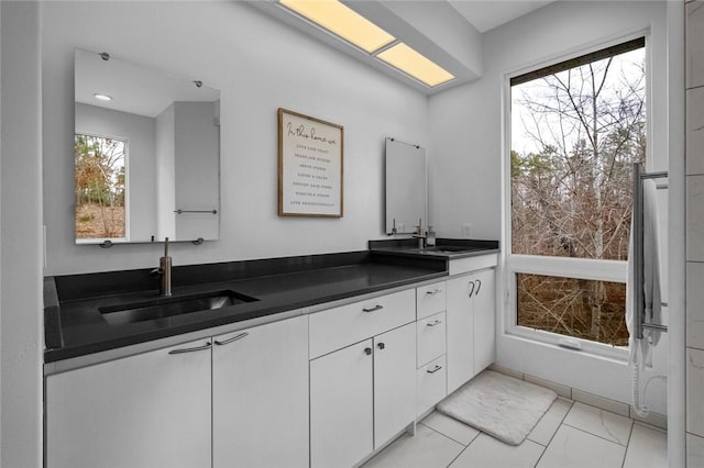 bathroom featuring vanity