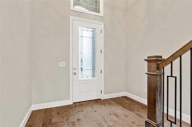 entryway featuring light hardwood / wood-style floors