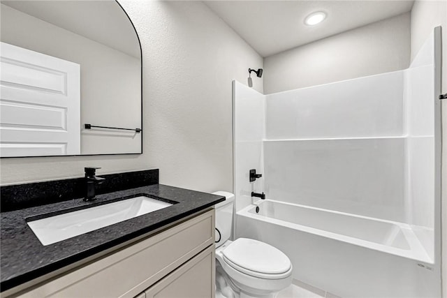 117 Kinross Dr, Bella Vista, AR 72715 - bathroom with vanity, bathtub / shower combination, and recessed lighting