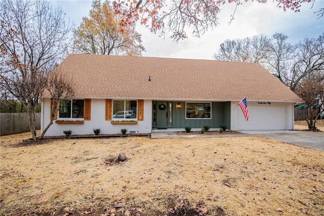 ranch-style house with a garage