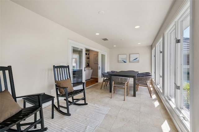 view of sunroom