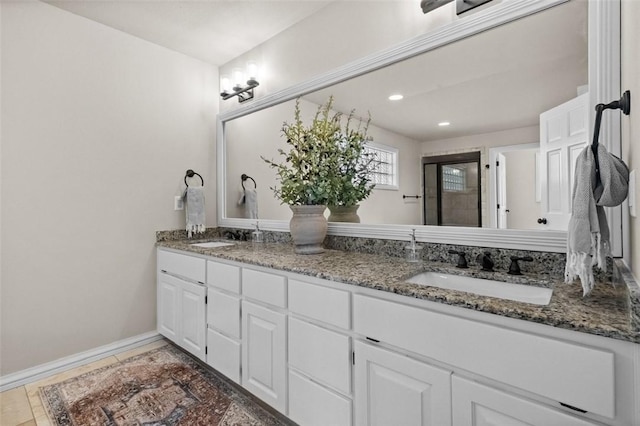 bathroom with vanity