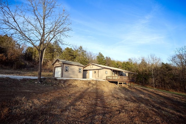 exterior space with a deck