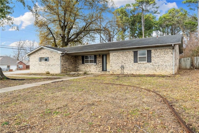 view of ranch-style house