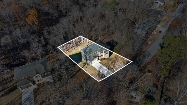 8893 Williams Rd, Rogers, AR 72756 - view from above of property featuring property boundaries highlighted
