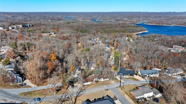 8893 Williams Rd, Rogers, AR 72756 - aerial view of property and surrounding area with a large body of water and nearby suburban area