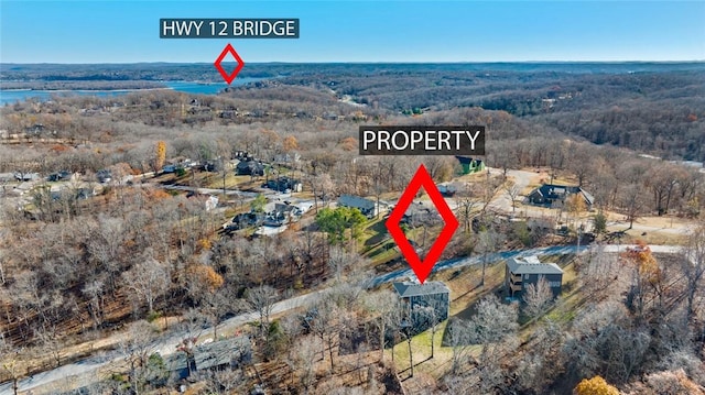 8893 Williams Rd, Rogers, AR 72756 - aerial view of property's location with a forest