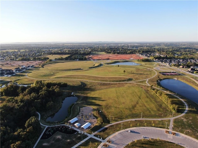 445 Fox Trl, Elm Springs, AR 72762 - birds eye view of property with a water view