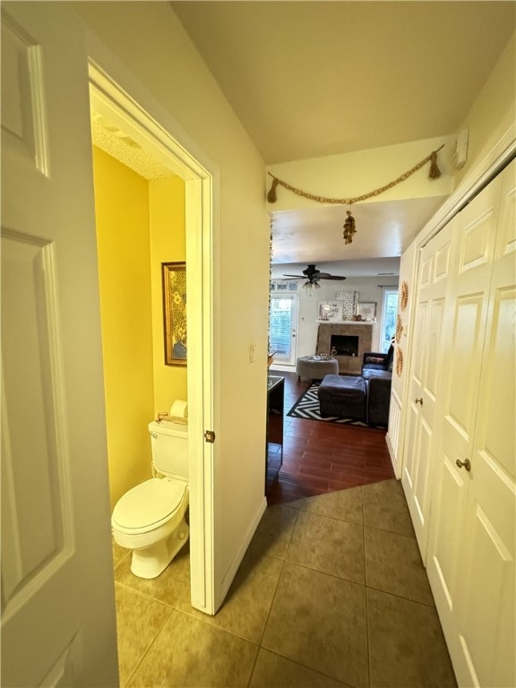 corridor with tile patterned floors