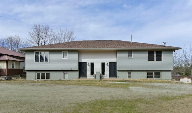 view of rear view of property