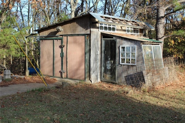 view of outbuilding