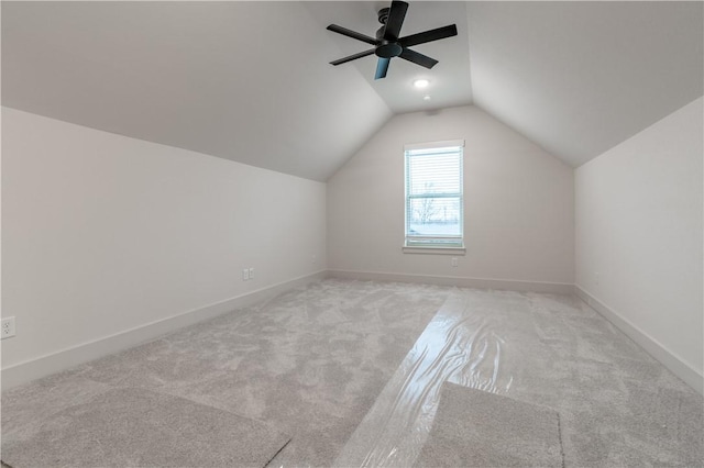 256 Fiori St, Springdale, AR 72762 - bonus room featuring carpet flooring, lofted ceiling, and ceiling fan