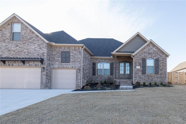 view of front of house featuring a garage