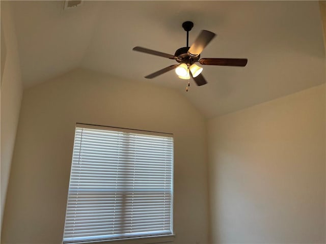 details with visible vents and ceiling fan