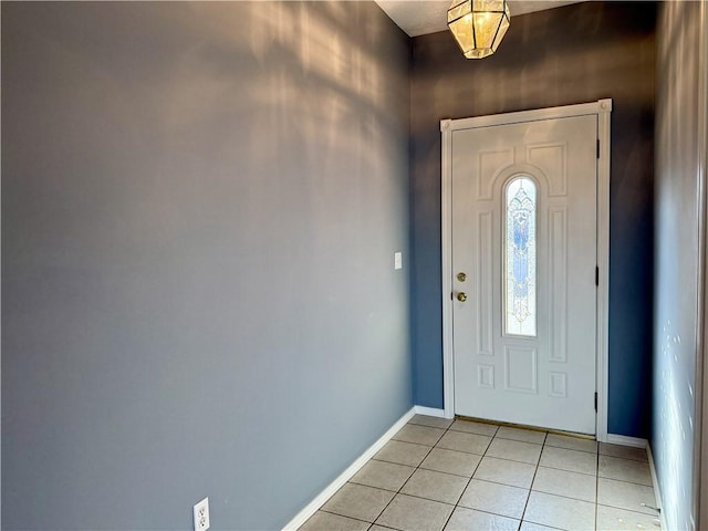 view of tiled entryway