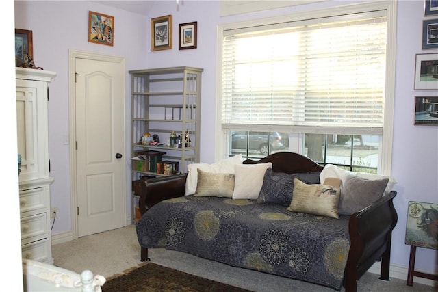 bedroom featuring carpet floors