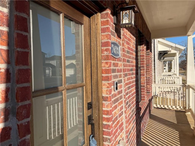 balcony with a porch