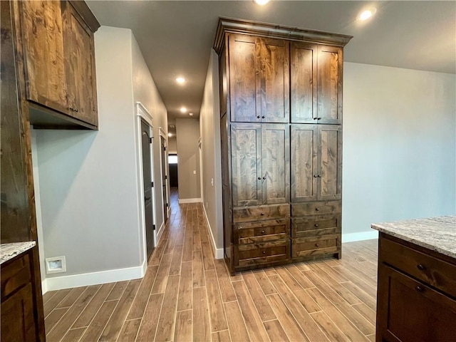 interior space with light wood-type flooring