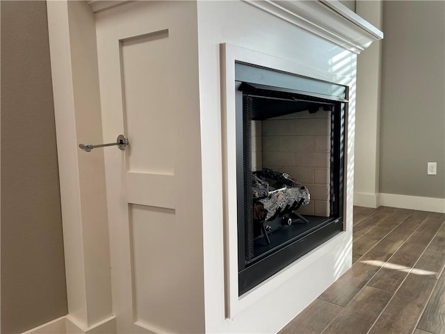 room details with wood-type flooring