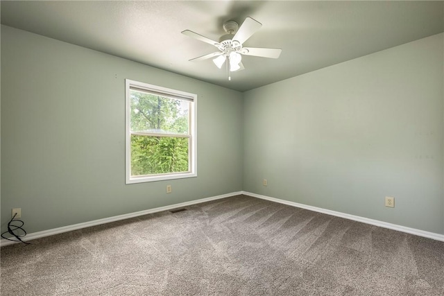 3 Barrhead Ln, Bella Vista, AR 72715 - carpeted empty room featuring ceiling fan, baseboards, and visible vents
