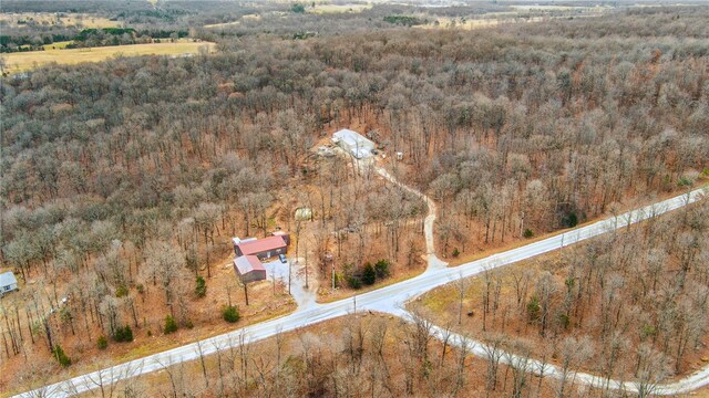 drone / aerial view with a rural view