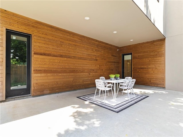 view of patio / terrace with outdoor dining space