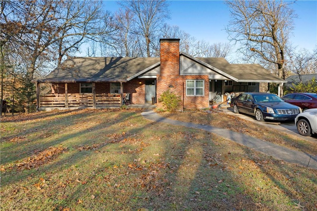 view of ranch-style house