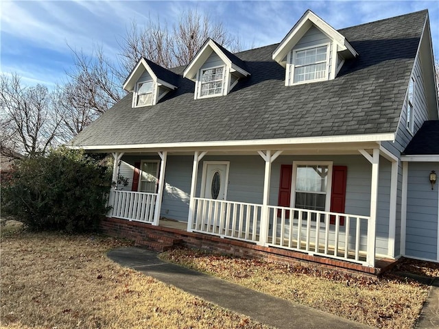 view of front facade featuring a porch