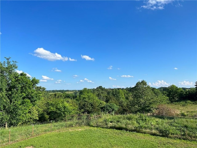 view of landscape with a rural view