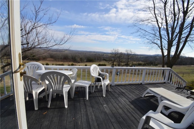 view of wooden terrace