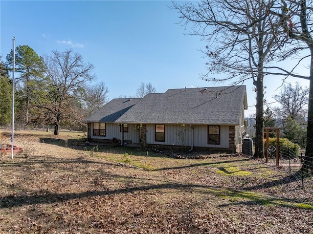 view of rear view of property