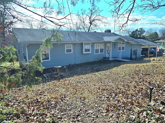 view of rear view of property