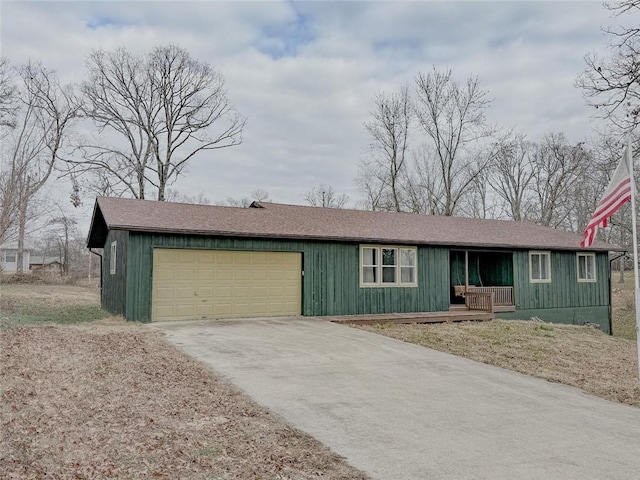 ranch-style house with a garage