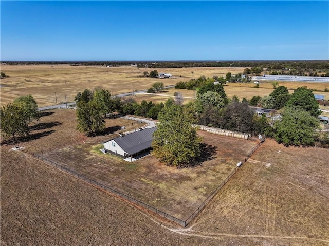 bird's eye view featuring a rural view