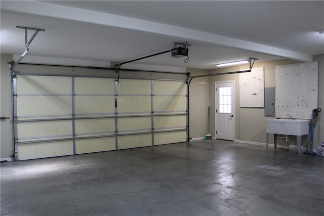 635 Ranchview Rd, Ridgedale, MO 65739 - garage featuring electric panel and a garage door opener