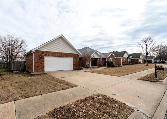 single story home featuring a garage