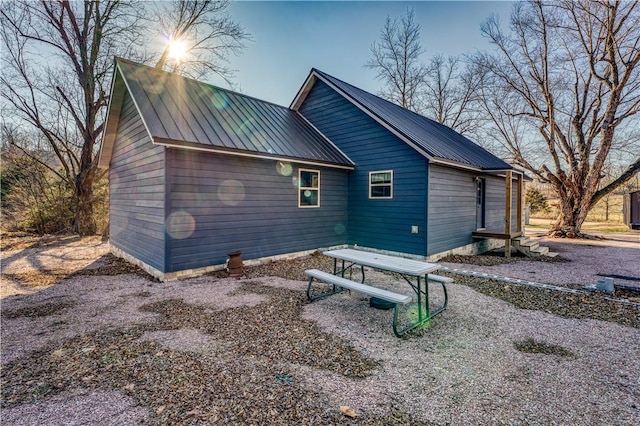 view of rear view of property