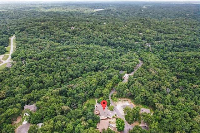 aerial view with a view of trees