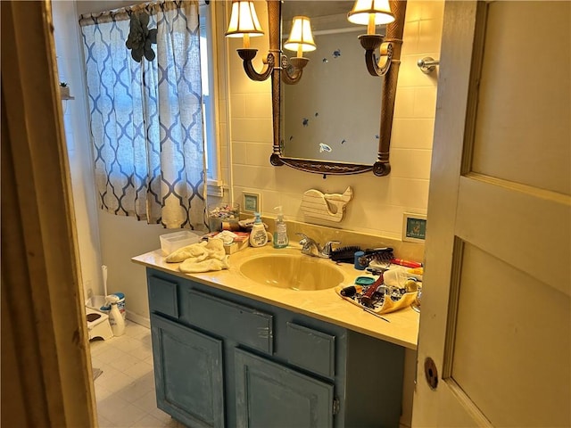 bathroom with vanity