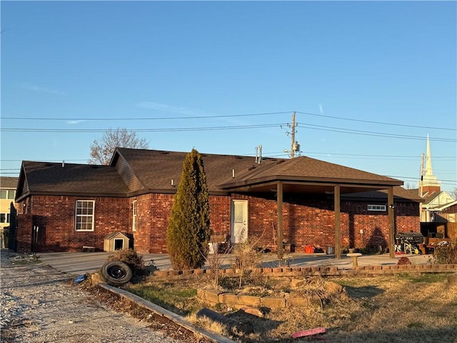 exterior space with a patio area