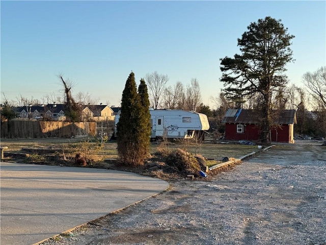 view of road