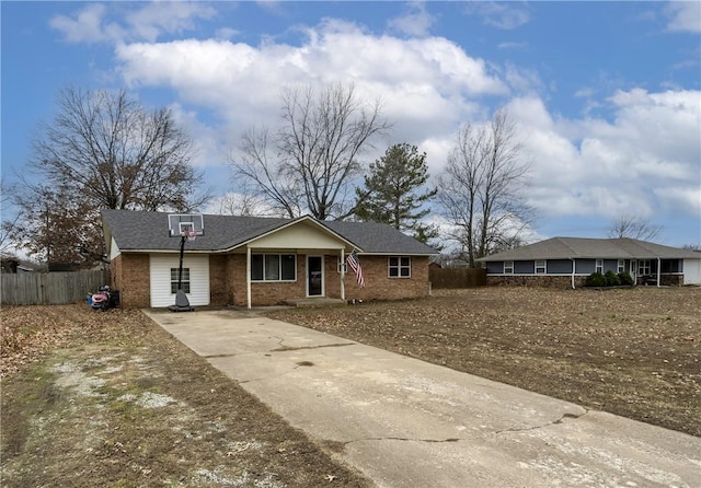 view of front of home