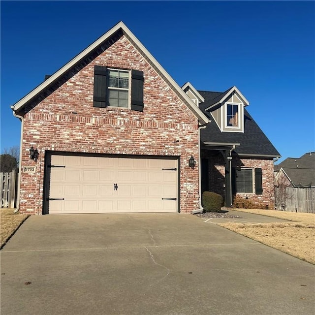 view of property with a garage