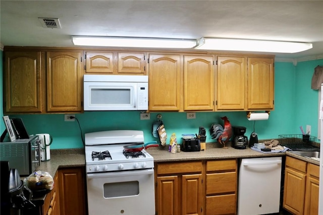 kitchen with white appliances