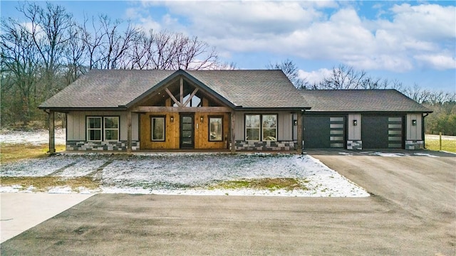 view of front of home with a porch