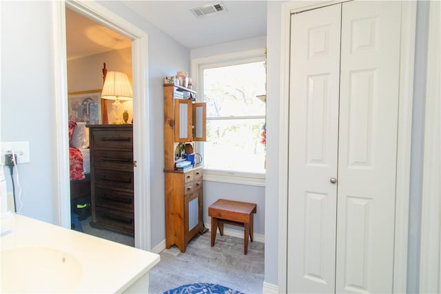 bathroom with vanity